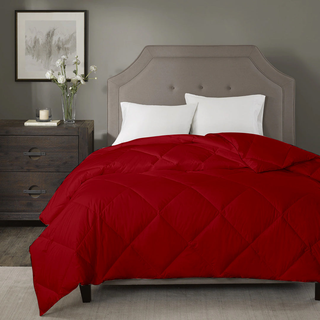 summer ac comforter burgundy