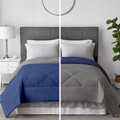 reversible ac comforter silver medium blue