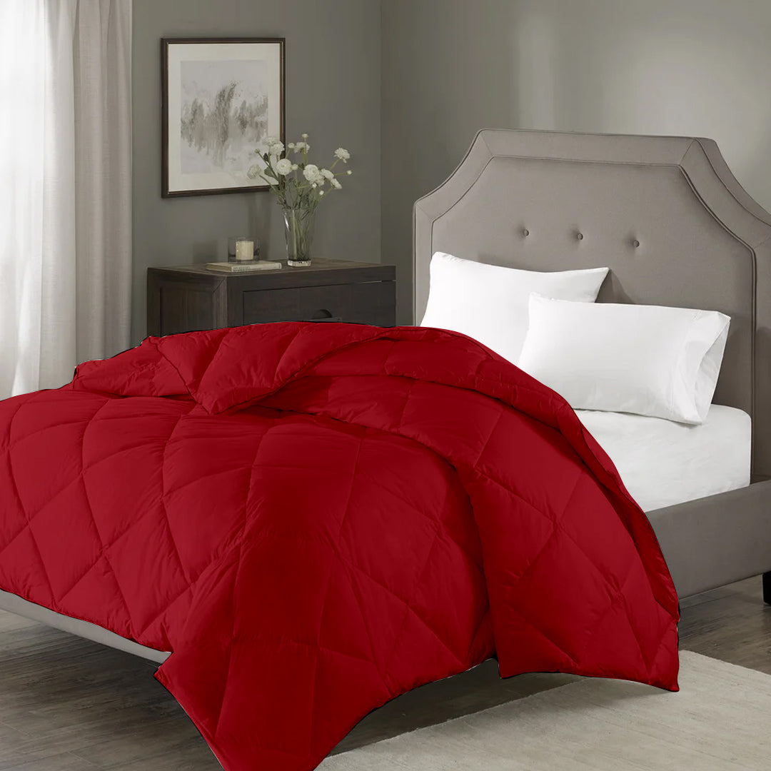 100 GSM Summer AC Comforter |Burgundy| Lightweight & Microfiber|