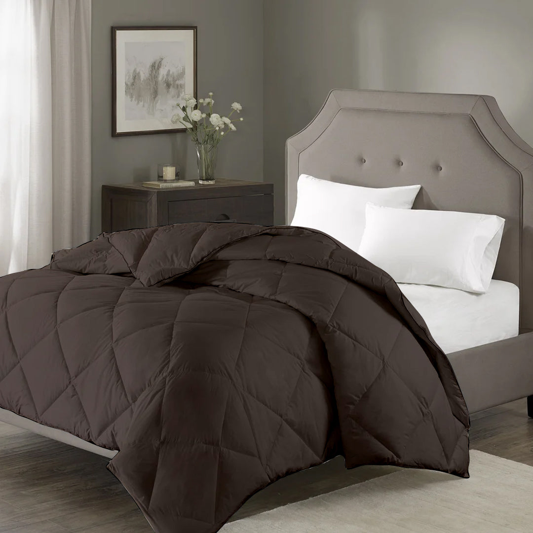 100 GSM Summer Season AC Comforter |Dark Grey| Microfiber & Lightweight|