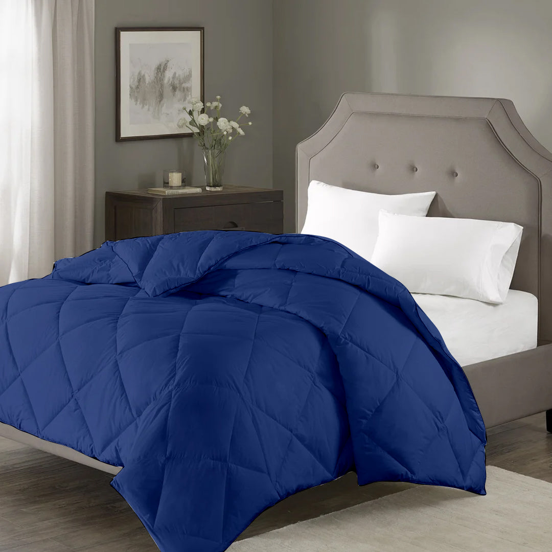 100 GSM Summer AC Comforter Super Soft Microfiber Comforter |Medium Blue|