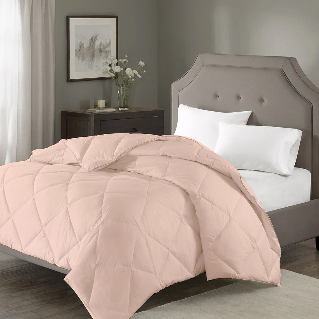 100 GSM AC Summer Comforter |Peach| Microfiber & Lightweight|
