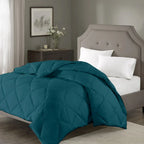 100 GSM AC Summer Comforter |Teal | Microfiber & Lightweight|