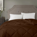100 GSM Summer AC Comforter |Chocolate Brown| Lightweight & Microfiber|