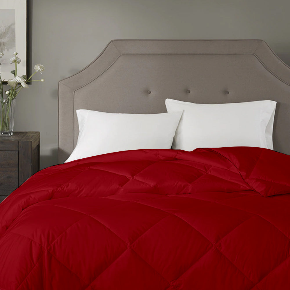 100 GSM Summer AC Comforter |Burgundy| Lightweight & Microfiber|