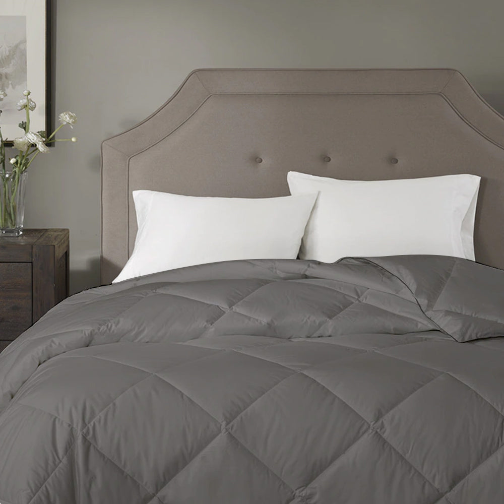 100 GSM Summer AC Comforter |Silver| Microfiber & Lightweight|