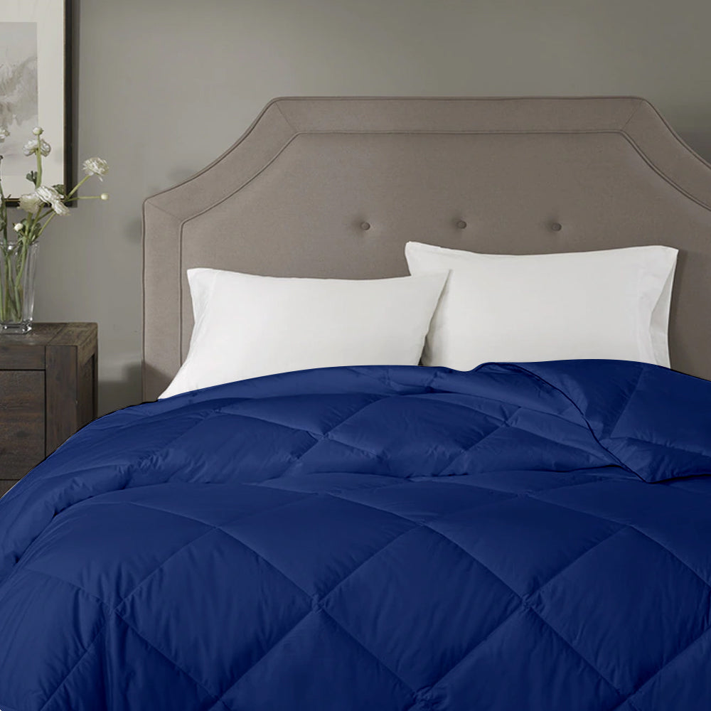 100 GSM Summer AC Comforter Super Soft Microfiber Comforter |Medium Blue|