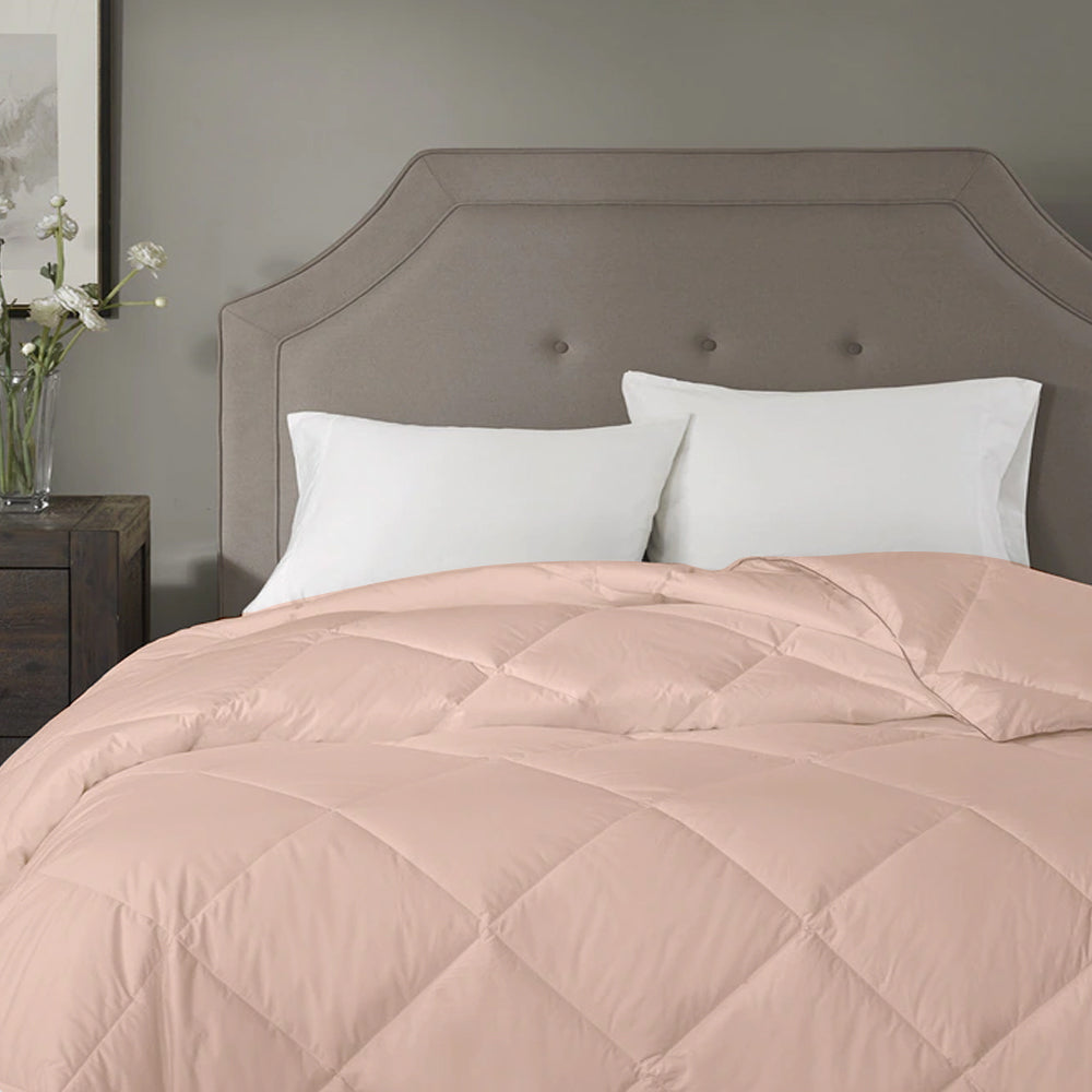 100 GSM AC Summer Comforter |Peach| Microfiber & Lightweight|