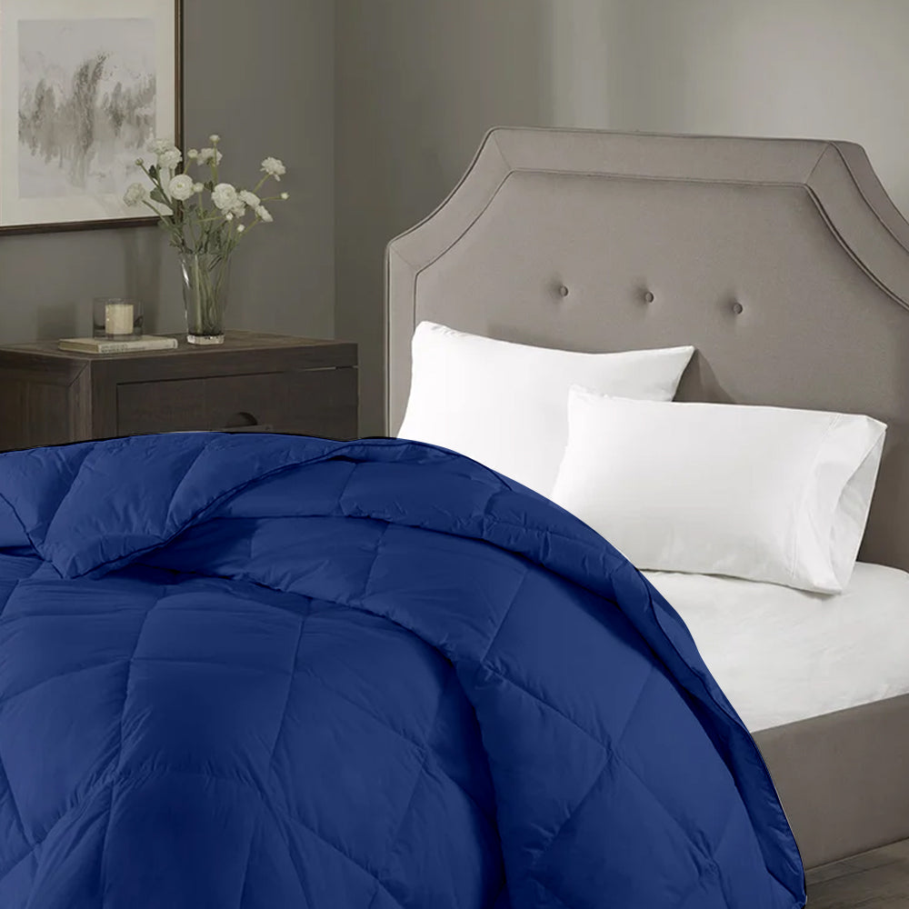 100 GSM Summer AC Comforter Super Soft Microfiber Comforter |Medium Blue|