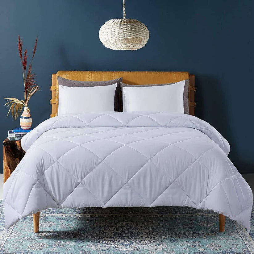 quilted bedding white
