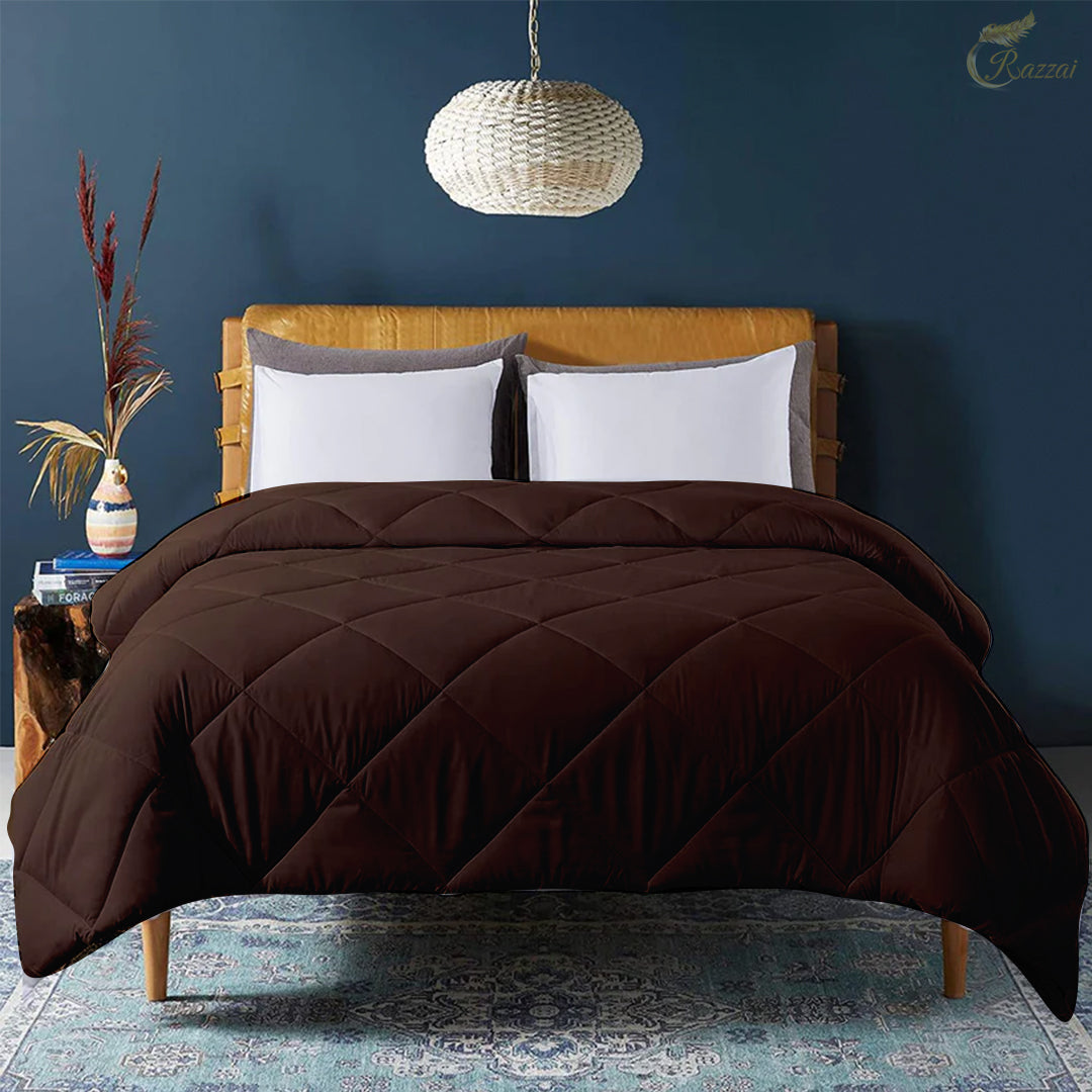 comforter for ac room chocolate brown