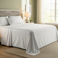 White Cotton Flat Bedsheet – Modern, Soft & Effortlessly Stylish