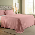 Peach Cotton Flat Bedsheet – Modern, Soft & Effortlessly Stylish