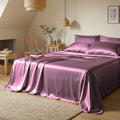 Light Mauve Satin Flatted Bedsheet – Smooth, Elegant & Comfortable