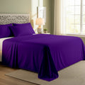 Purple Cotton Flat Bedsheet – Modern, Soft & Effortlessly Stylish