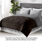 100 GSM Summer AC Reversible Comforter |Silver Dark Grey| Microfiber & Lightweight|