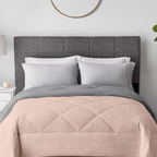 100 GSM Reversible AC Comforter |Silver Peach| Lightweight & Microfiber|