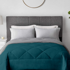 100 GSM Soft Summer Reversible AC Comforter |Silver Teal | Microfiber & Lightweight|