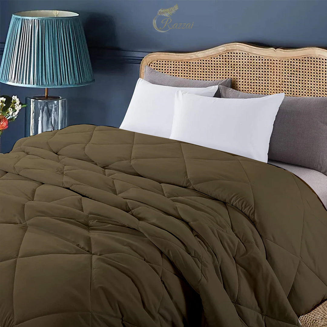 150 GSM Soft AC Comforter |Lightweight & Microfiber |Beige|