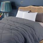 150 GSM Soft AC Comforter | Microfiber & Lightweight |Silver|