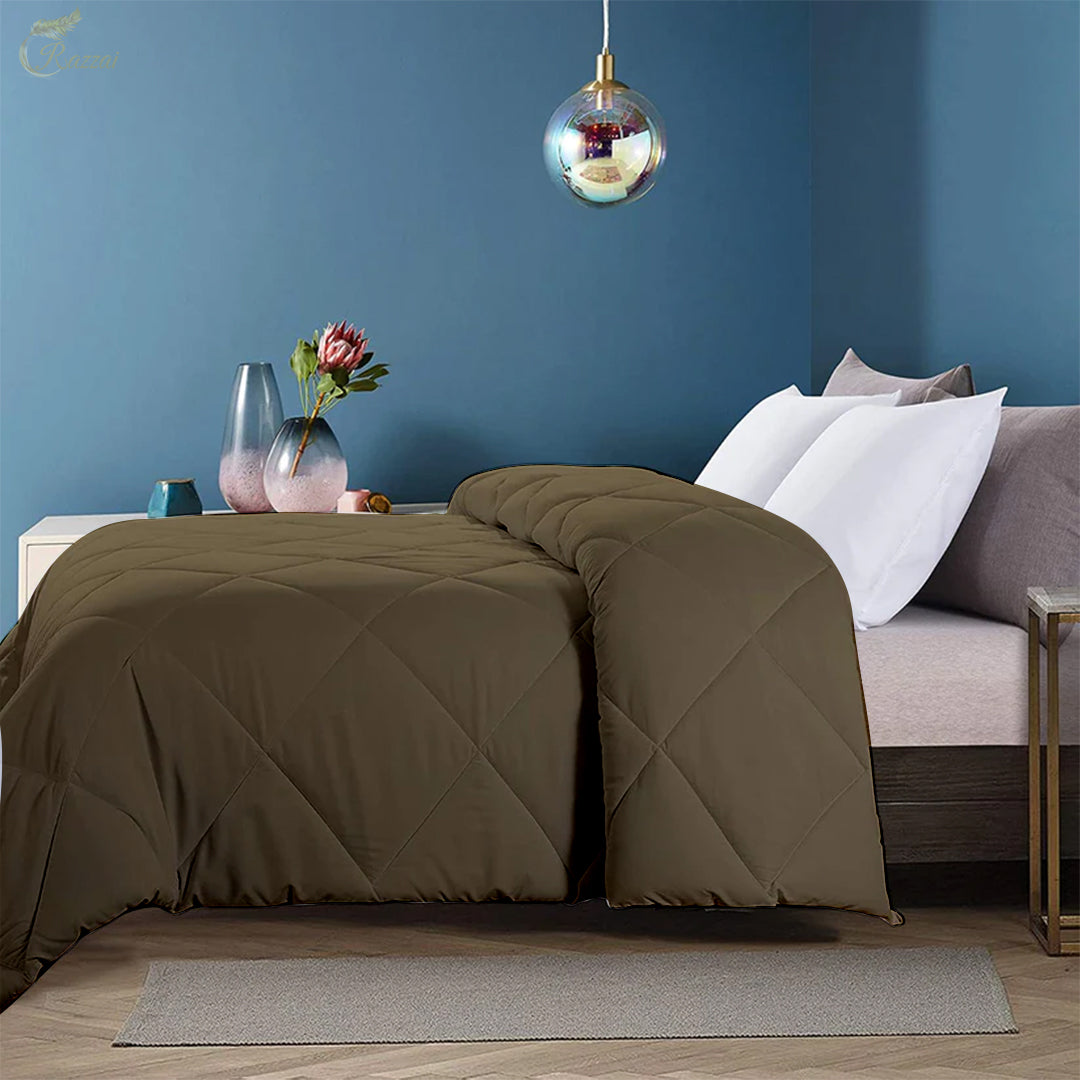 150 GSM Soft AC Comforter |Lightweight & Microfiber |Beige|