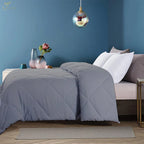 150 GSM Soft AC Comforter | Microfiber & Lightweight |Silver|
