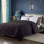 150 GSM Soft AC Comforter |Microfiber & Lightweight |Dark Grey|