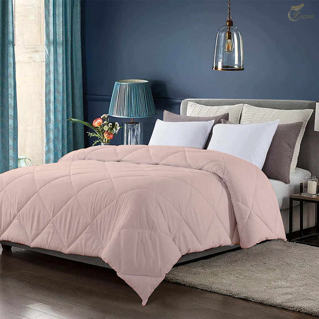 150 GSM Soft AC Comforter |Lightweight & Microfiber |Peach|