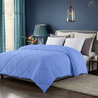 150 GSM Soft AC Comforter| Lightweight & Microfiber| Sky Blue|