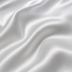 White Satin Fitted Bedsheet With Pillow Cover