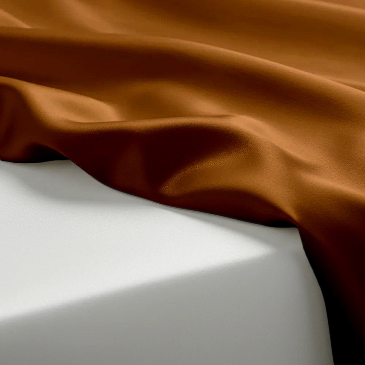 Brown Satin Flatted Bedsheet – Smooth, Elegant & Comfortable
