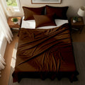 Brown Microfiber Flat Sheet  With Two Pillow Cover – Fade-Resistant & All-Season Comfort