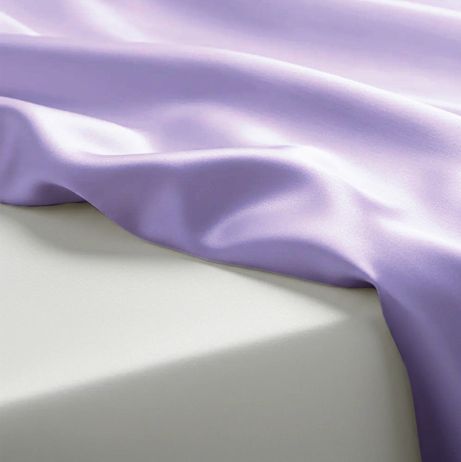 Lavender Satin Flatted Bedsheet – Smooth, Elegant & Comfortable