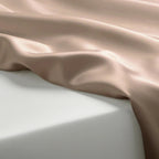 Bear Beige Satin Flatted Bedsheet – Smooth, Elegant & Comfortable