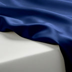 Navy Blue Satin Flatted Bedsheet – Smooth, Elegant & Comfortable