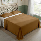 Beige Cotton Flat Bedsheet – Modern, Soft & Effortlessly Stylish