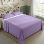 Lavender Cotton Flat Bedsheet – Modern, Soft & Effortlessly Stylish