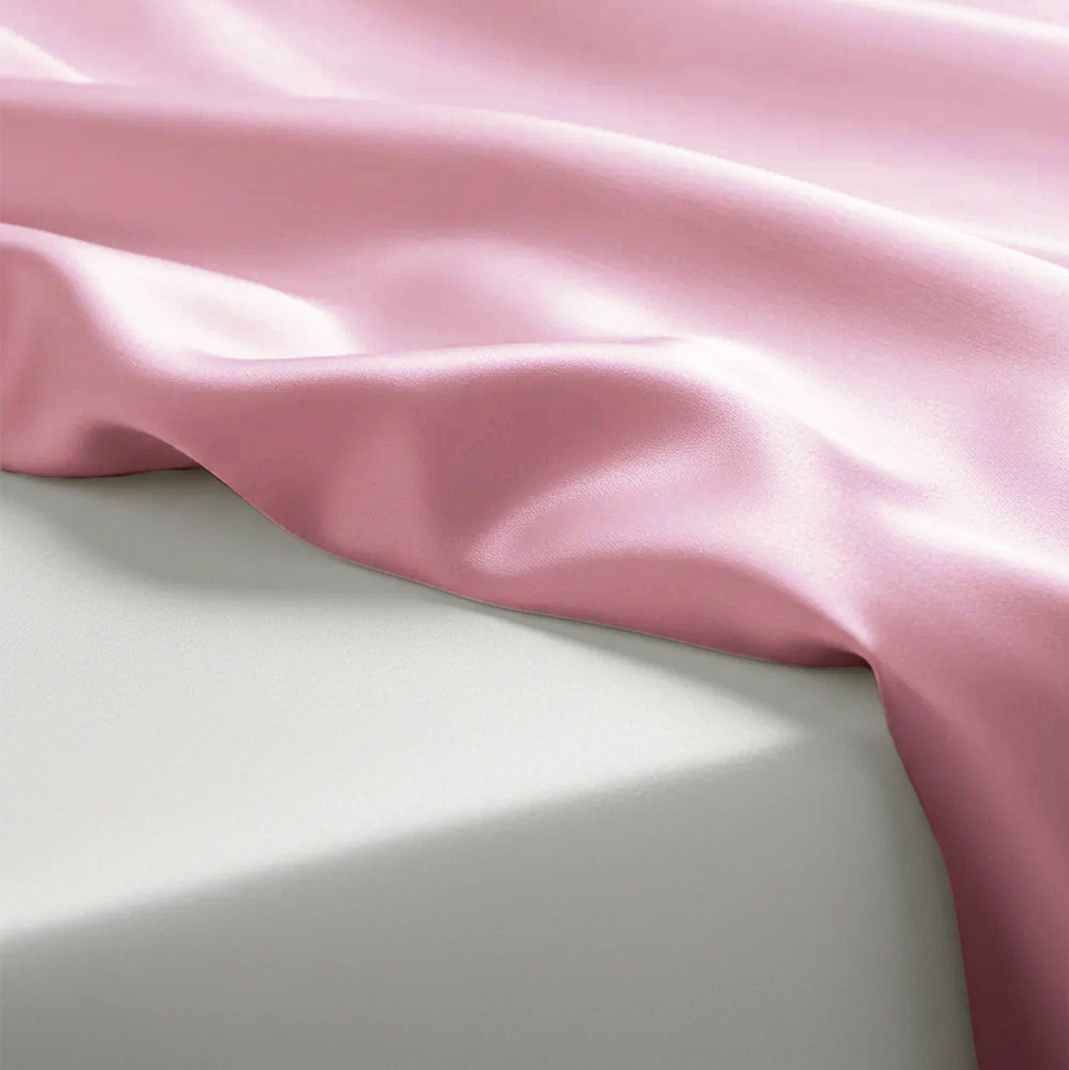 Baby Pink Satin Flatted Bedsheet – Smooth, Elegant & Comfortable