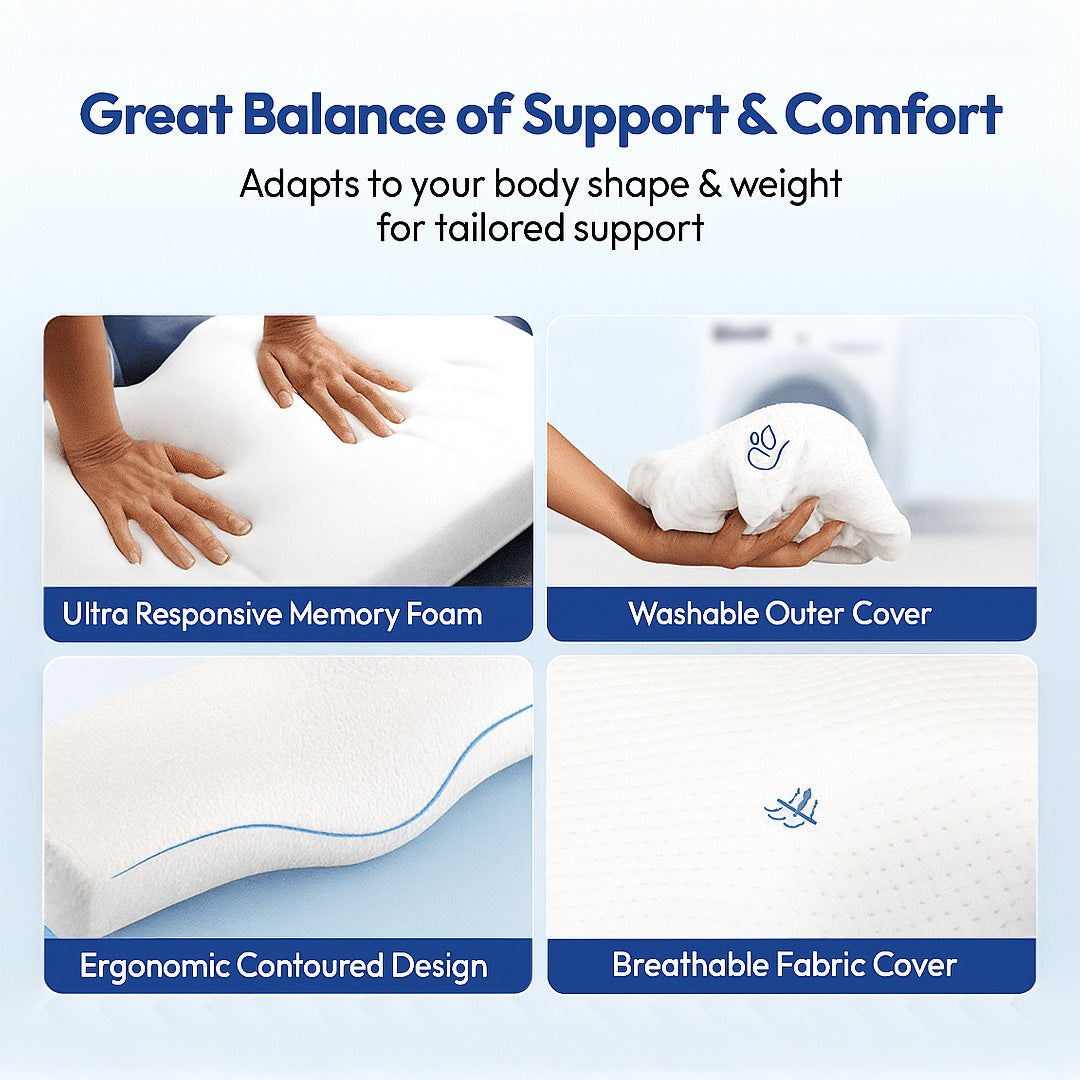 Cervical Contour Memory Foam Pillow