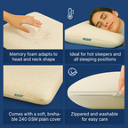 Slim Memory Foam Pillow