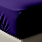 Purple Fitted Cotton Bedsheet With Two Pillow Cover  – Luxurious, Soft & Long-Lasting