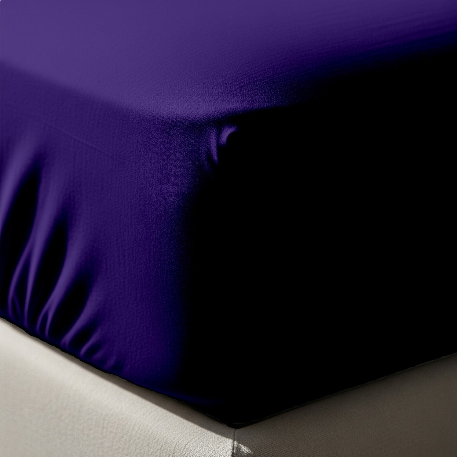 Purple Fitted Cotton Bedsheet With Two Pillow Cover  – Luxurious, Soft & Long-Lasting