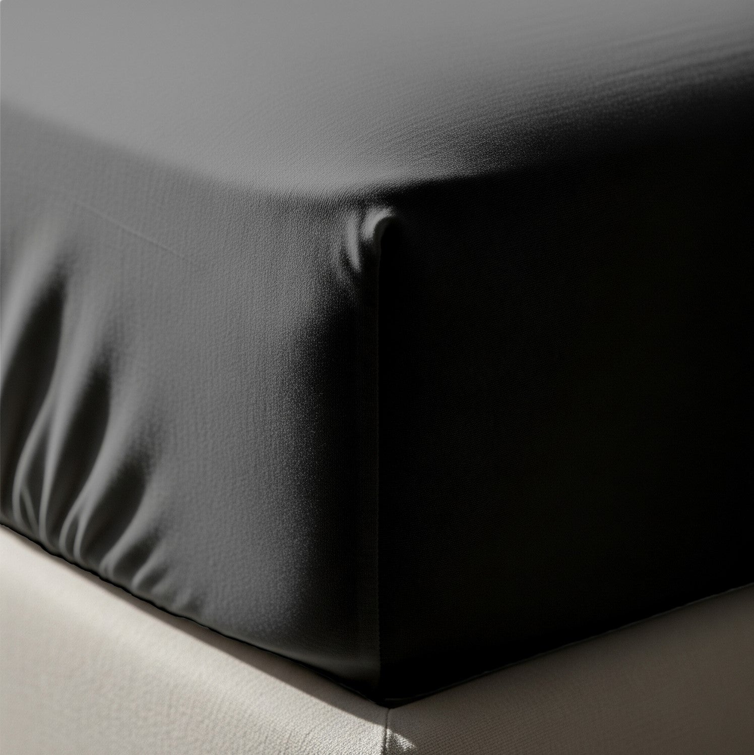 Dark Grey Fitted Cotton Bedsheet With Two Pillow Cover  – Luxurious, Soft & Long-Lasting