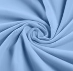 Light Blue Microfiber Flat Bedsheet With Two Pillow Cover – Fade-Resistant & All-Season Comfort