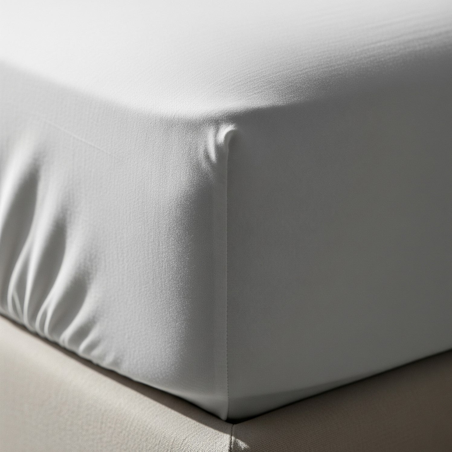 White Fitted Cotton Bedsheet With Two Pillow Cover  – Luxurious, Soft & Long-Lasting