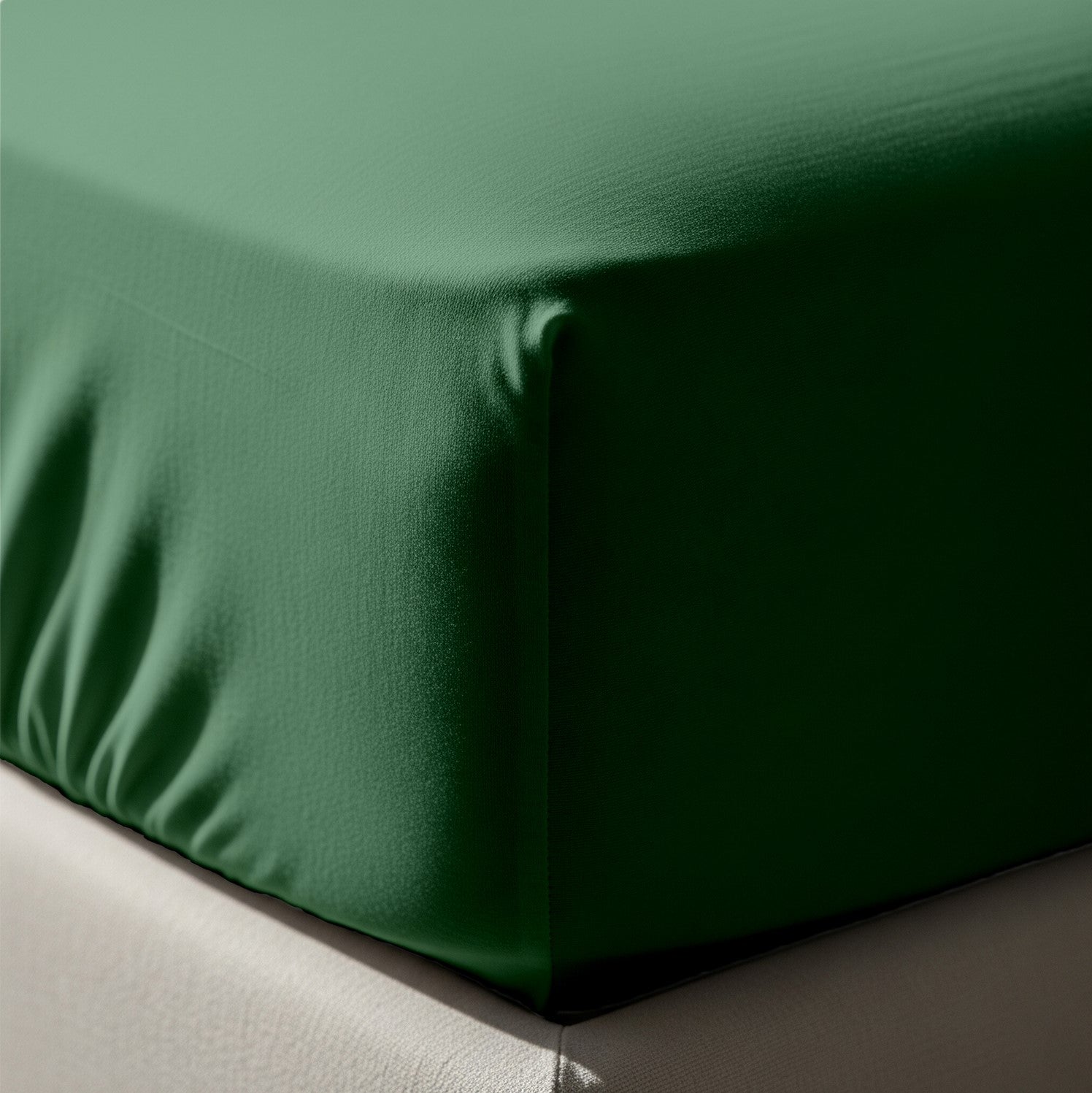 Emerald Fitted Cotton Bedsheet With Two Pillow Cover  – Luxurious, Soft & Long-Lasting