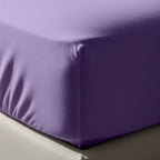 Lavender Fitted Cotton Bedsheet With Two Pillow Cover  – Luxurious, Soft & Long-Lasting