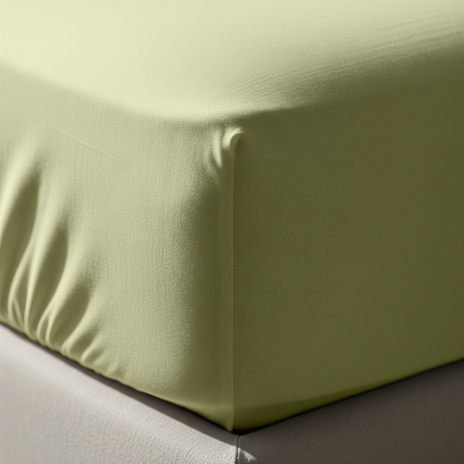Ivory Fitted Cotton Bedsheet With Two Pillow Cover  – Luxurious, Soft & Long-Lasting