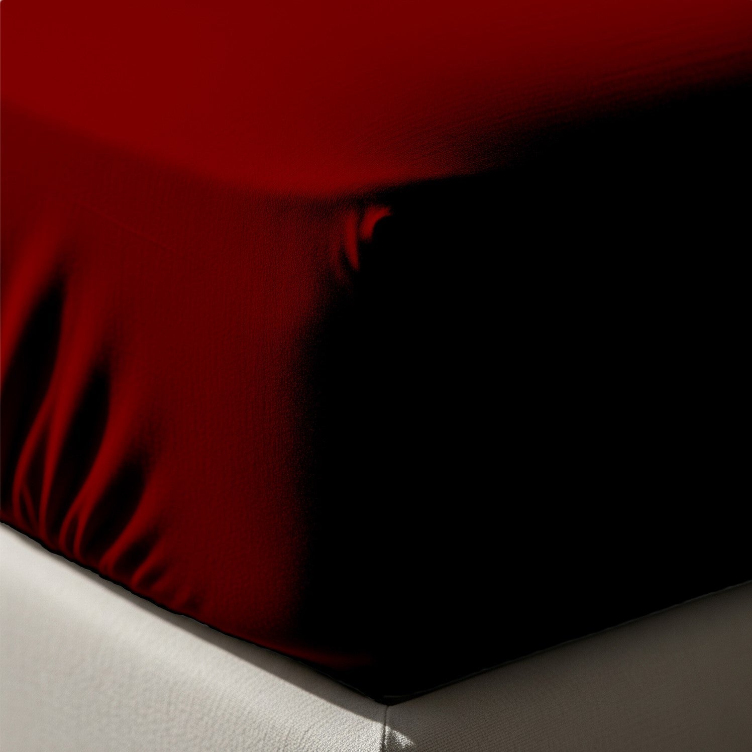 Burgundy Fitted Cotton Bedsheet With Two Pillow Cover  – Luxurious, Soft & Long-Lasting