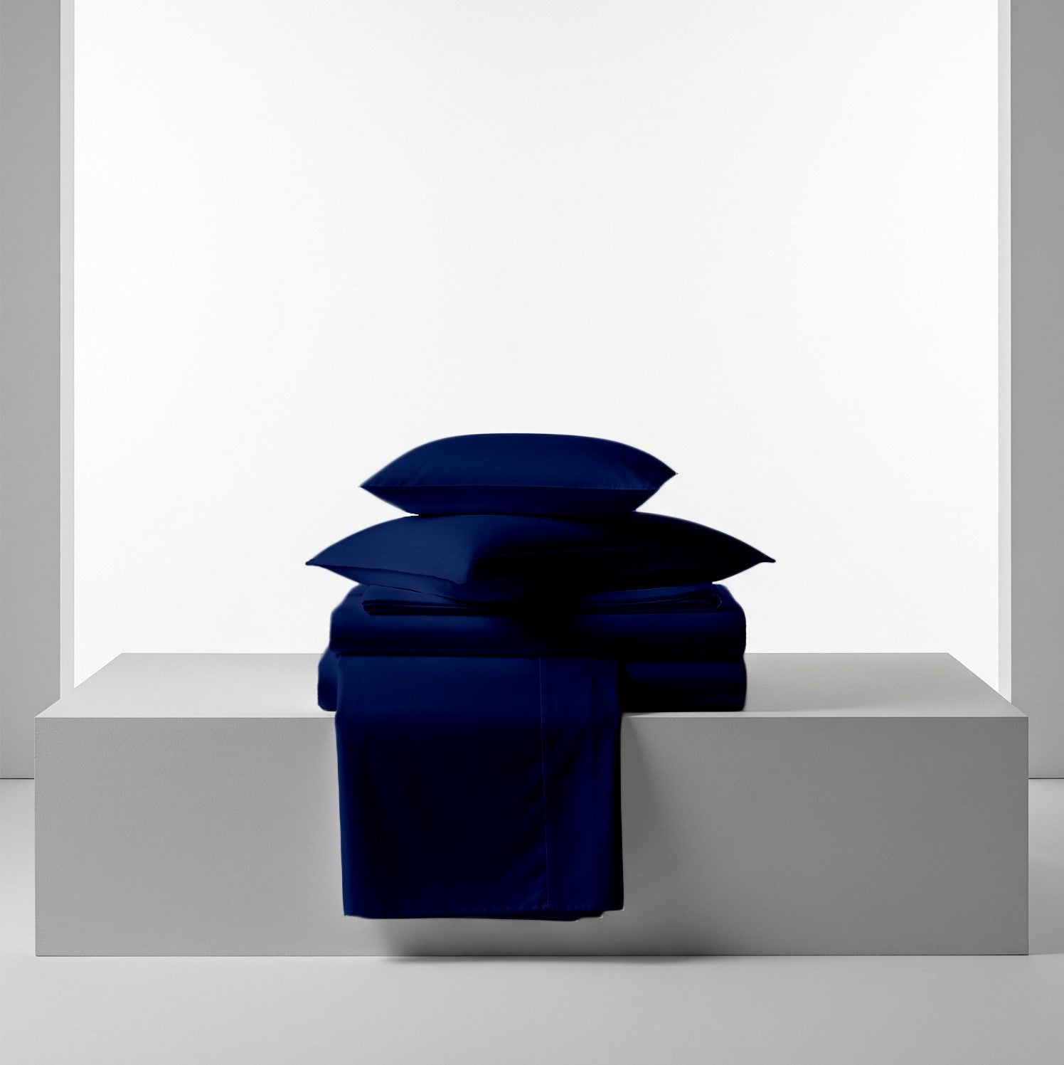 Navy Blue Cotton Flat Bedsheet – Modern, Soft & Effortlessly Stylish